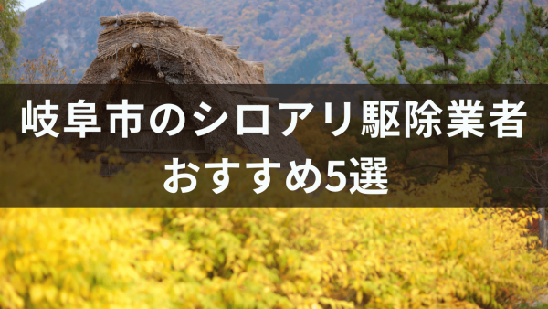 岐阜市のシロアリ駆除業者おすすめ5選！駆除の方法や業者選びについても解説