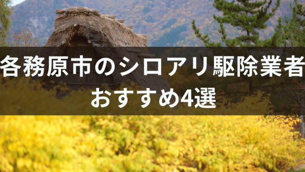 各務原市のシロアリ駆除業者おすすめ4選！プロに依頼する利点についても解説