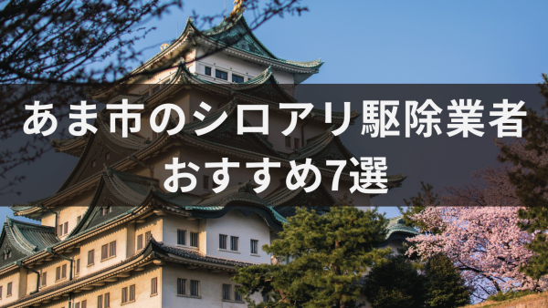 あま市のシロアリ駆除業者おすすめ7選！シロアリの生態や活動時期についても解説