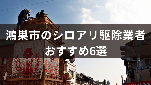 鴻巣市のシロアリ駆除業者6選！薬剤の歴史もあわせて解説