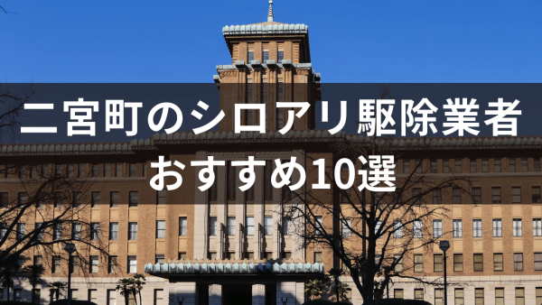 二宮町のシロアリ駆除業者おすすめ10選！自力で駆除できるかどうかも解説