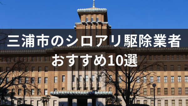 三浦市のシロアリ駆除業者おすすめ10選！自力で駆除できるかどうかも解説